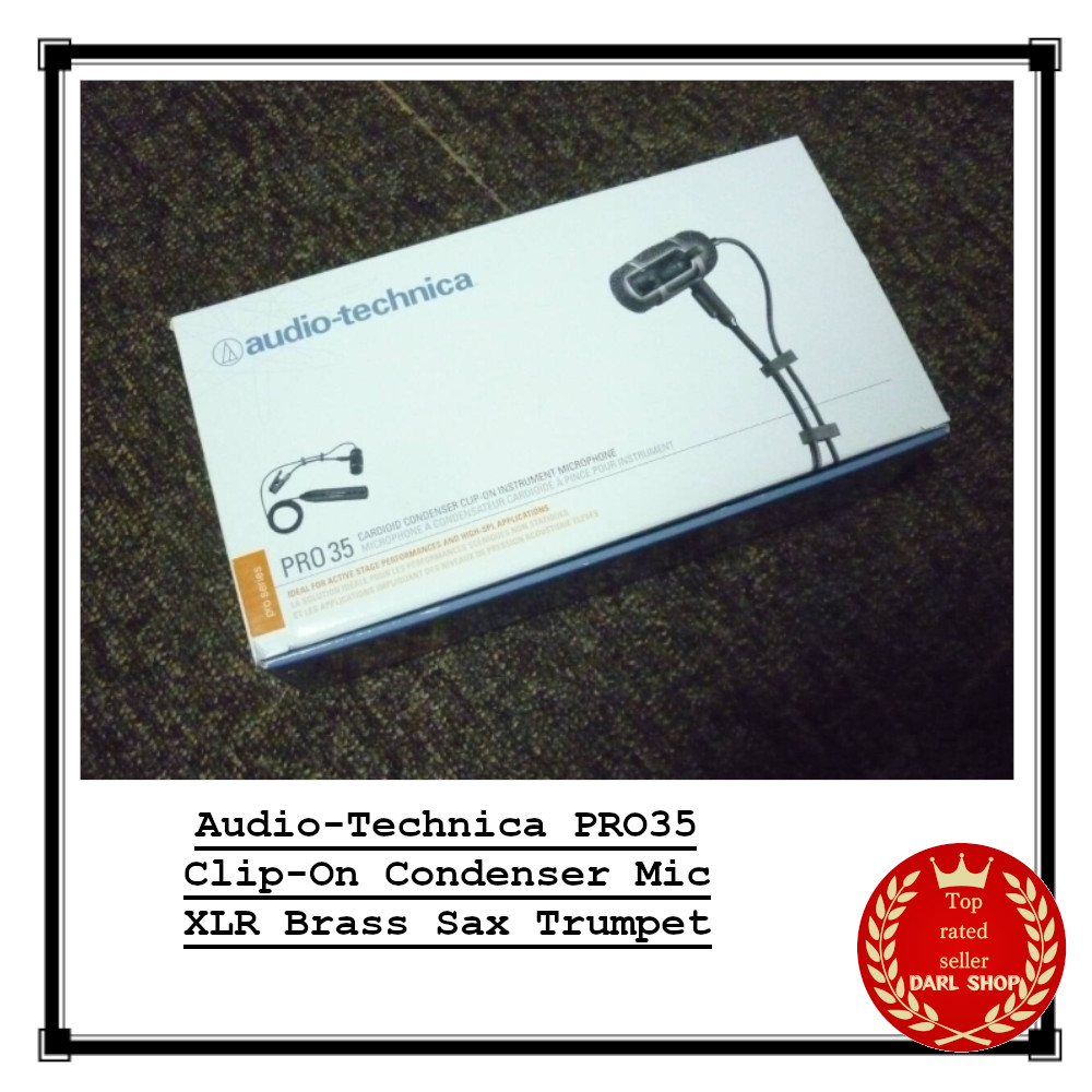 Audio-Technica PRO35 Clip-On Condenser Mic XLR Brass Sax Trumpet
