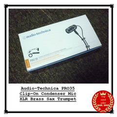 Audio-Technica PRO35 Clip-On Condenser Mic XLR Brass Sax Trumpet