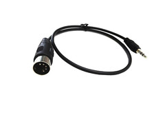 5-Pin DIN-Male Cable 5 Pin Din MIDI Plug to 3.5mm(1/8in) TRS Stereo NEW
