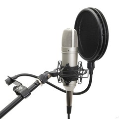 LyxPro MOP-28 Dual Layer Microphone Pop Filter with Flexible Goozeneck