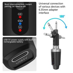 EBJ Wireless Microphone Transmitter Receiver 2.4Ghz, XLR Microphone Wireless …