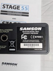 Samson Stage 55 True Diversity Wireless System Model SR55 With Accessories