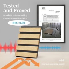 Easy Install Wooden Slat Panels for Walls and Ceilings, 3D Acoustic Design