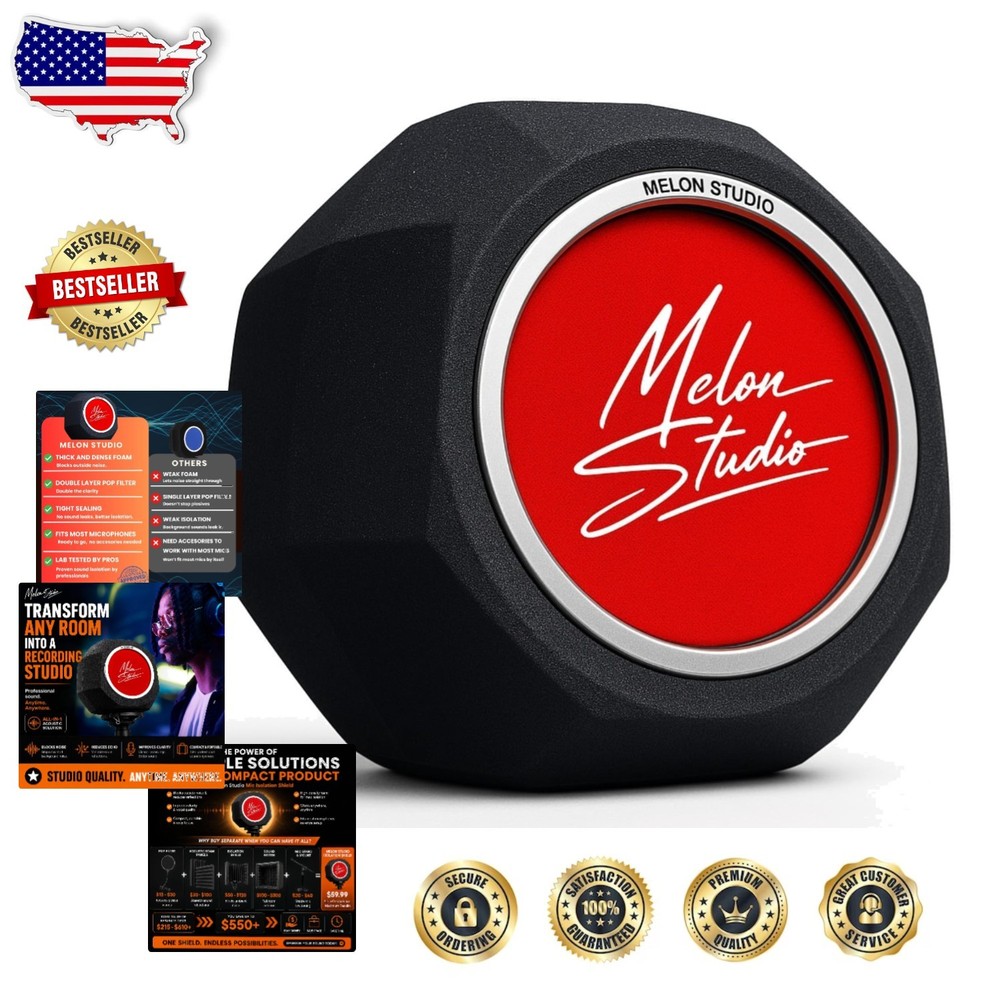 Professional Soundproof Mic Shield Pop Filter Recording Studio