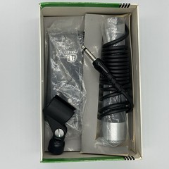 Set of 2 Akai DM-13 Dynamic Microphones Non Directional w/Stands New NOS