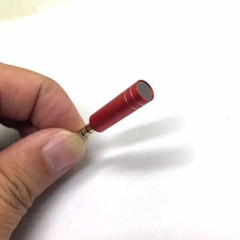 4PC Red Mini 3.5mm Jack Stereo Voice Mic Microphones Three Pole For Recorder
