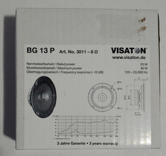 Visaton BG13P 5″ Full Range Speaker 8 Ohm