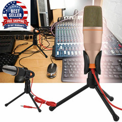 Professional Condenser Wired Microphone Mic for PC Karaoke Sound Room Gaming Aud