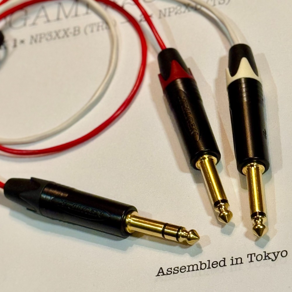 Mogami 2944 Insert Cable – TRS to Dual TS (Send/Return) – Neutrik – Ultra Slim
