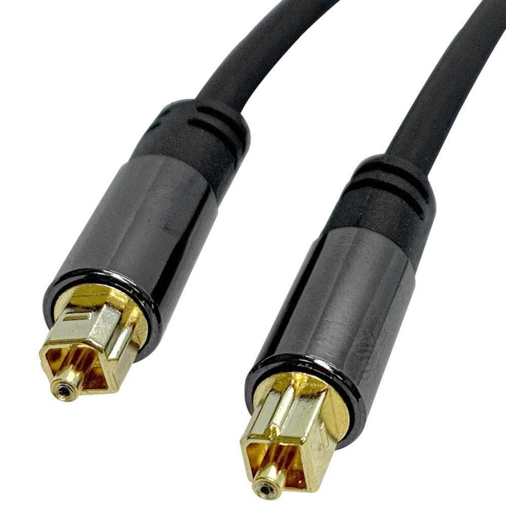 Premium 6ft Optical Digital Audio Toslink Male Cable Gold Plated for Home Theate
