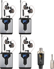 T9-2 Wireless in Ear Monitor System with Transmitter Clip on Receiver Automatic