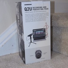 Samson Q2U Dynamic Microphone USB/XLR Podcasting Pack Cardioid Black