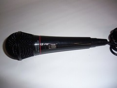 Unbranded Black Universal 6.3mm Wired Microphone w/ On & Off Switch