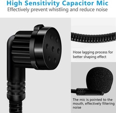 2pcs Lightweight Headset Microphone with 3.5mm Jack for Clarity – Unidirectional