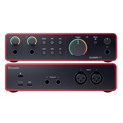 FOCUSRITE SCARLETT 2i2 (4th Gen) 2×2 USB Audio Recording Interface with Software