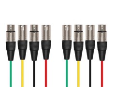 Monoprice 4Channel 2 upstream/downstream XLR Male to Female Snake Cable 6M 20ft