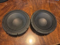 Pair of Peerless 8 inch Mid Bass drivers 8ohms 200 watts FSL-0818r01-08