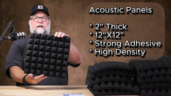 12 Pack Soundproof Foam Panels – High Density Acoustic Wall Tiles, 2″x12″x12″, S