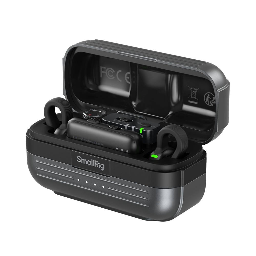 SmallRig Wireless Mic S70 (2 TX + 2 RX + Charging Case), USB-C and Black