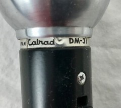 Calrad Dynamic Microphone. Model DM-31. Made in Japan in late 1960s