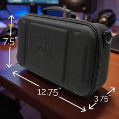 CASEMATIX Travel Case Fits Zoom LiveTrak L-6 Mixer, Cables, Power Supply & Gear