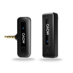 Movo Wireless Mini Camera Microphone for Video Recording- 2.4Ghz Wireless