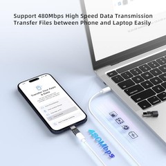 Pack Lightning to USB C Charging Adapter for iPhone 4 Space Grey