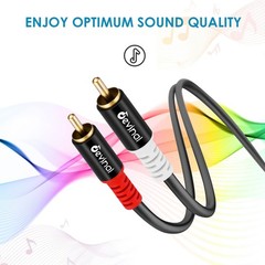 Devinal RCA Y Cable, RCA/Phono Y Splitter, 1 Male to 2 Y 1 Meter