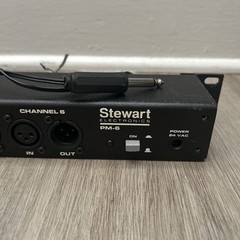 Stewart Electronics PM-6 Phantom Supply Module 24V 6 Channel XLR w/ Power Cord