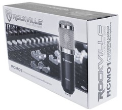 Rockville RCM01 Pro Studio Recording Condenser Microphone Mic+Shock Mount+Shield