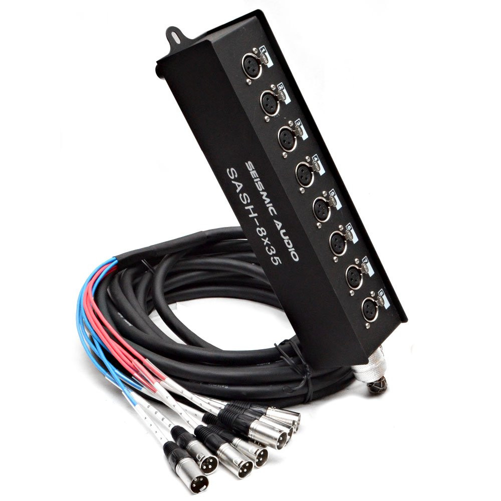 – Sash-8X35 – 8 Channel XLR Send Sub Snake Cable – 35 Feet