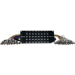 Seismic Audio – SARMSS-32×1010-32 Channel XLR TRS Combo Splitter Snake Black