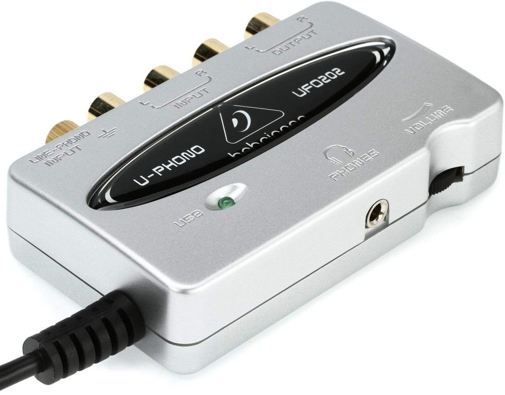 Behringer U-PHONE UFO202 Audiophile USB/Audio Interface with Built-in Black