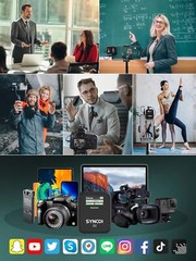 SYNCO G2(A2) Wireless Lavalier Microphone 2.4G Dual Transmitter For Camera Vlog