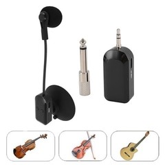 2.4G Wireless Clip-On Instrument Microphone, 360° Rotation, Full Directional Con