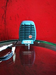 Vintage 1950s G.E CR88B / Shure 410 Controlled Reluctance microphone Hi Z harp