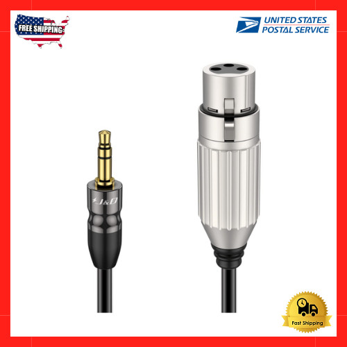 Xlr To 3.5mm Microphone Cable Pvc Shelled Xlr Female To 3.5mm 1/8 Inch Trs Male