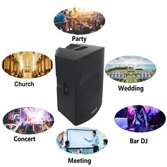 STARAUDIO PA Active Speaker 15″ 4000W Peak Power Speaker W/ TWS Bluetooth USB