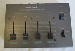 Vintage Radio Shack 4 Channel Stereo Microphone Mixer Model 32-1106 Tested