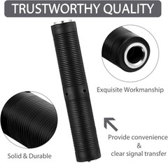 1/4 Inch TRS/TS Coupler Female to Female Audio Connector 6.35 Mm TRS Stereo and