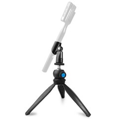 HMT-2 Tabletop Tripod Microphone Stand for Handheld Wireless Mic Adapters
