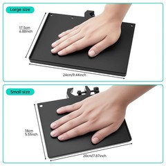 2 PCS Mic Stand Tray Clampon Shelf Recording Live Streaming 9.4×6.8 Inch
