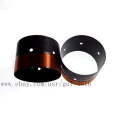 2PCS 75.5MM Voice Coil 6Ohm Two Layer Black Aluminum Copper Wires 500W-680W