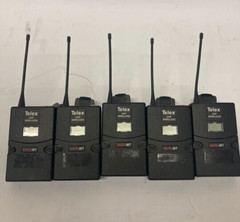 Lot of 5 Telex SafeWT Band A2 UHF Wireless Beltpack Transmitter Tested for Power