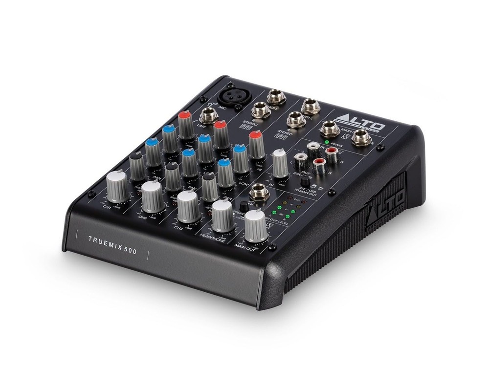 Alto TrueMix 500 – Audio Mixer with XLR Mic In and USB Audio Interface for Po…