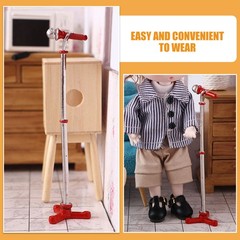 Children’s Microphone Retro Props Model Dollhouse Decoration Musical Instrument