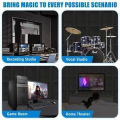4 Pack-48X24X2 Inches Acoustic Panels, Egg Crate Foam soundproof wall panels,…