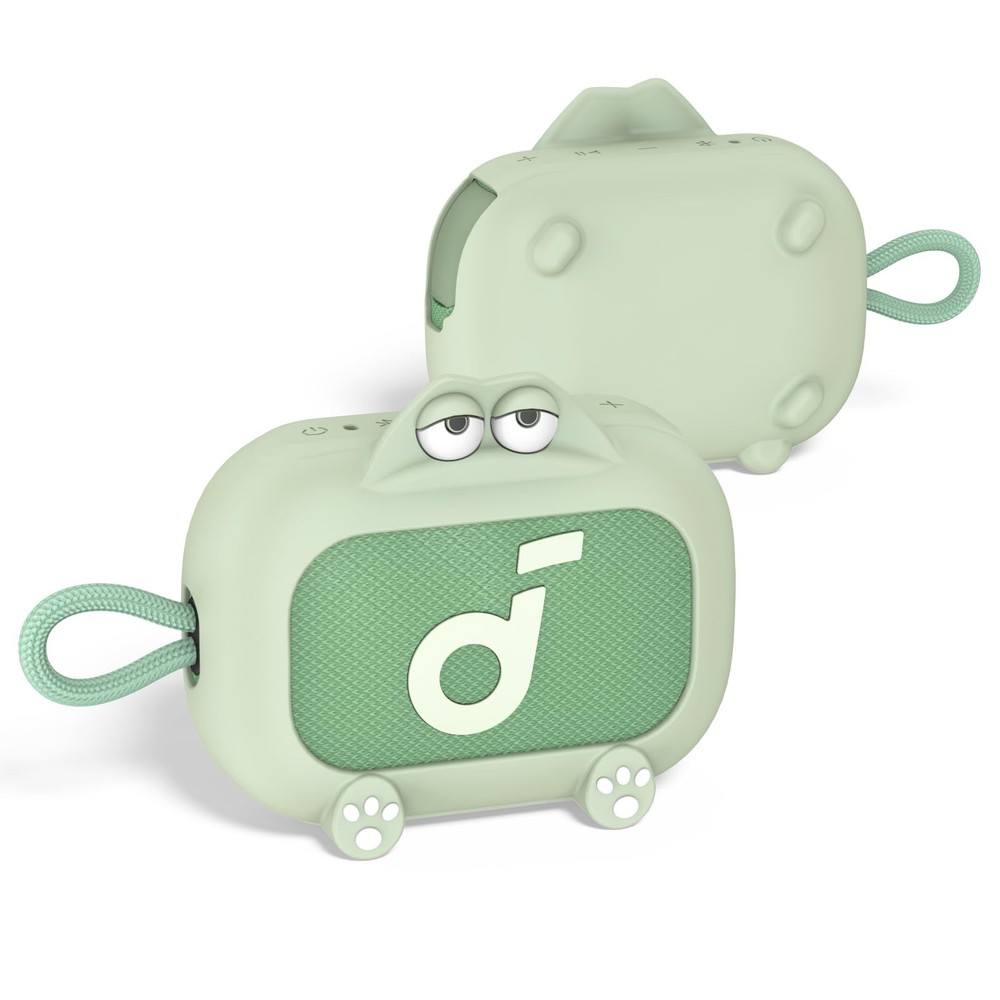 for Anker Soundcore Select 4 Go Speaker Cartoon Cute Silicone Case Green