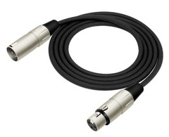 Kirlin Cable MP-280-06/BK – 6 feet – XLR to Microphone 6 feet, Black