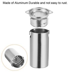2Pcs 9pin 53mm Shield Ceramic Vacuum Tube Socket Silver Tone